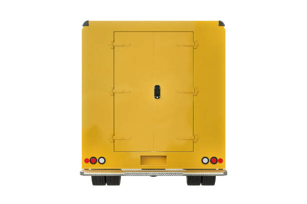 istock Food truck cafe, back view 834712274