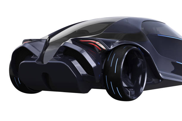 istock Car concept futuristic vehicle, close view 834713910