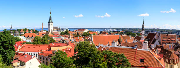 istock Tallinn old town city panorama in summer 834720072