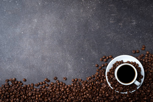 istock Cup of coffee with roasted coffee beans 834720476