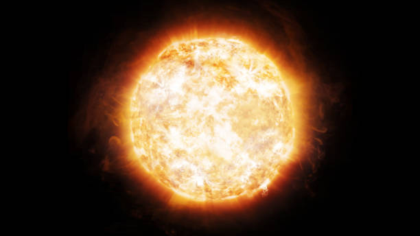 istock 3D rendering coronary emissions and prominences on the Sun in Space 834728300
