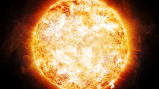 istock 3D rendering coronary emissions and prominences on the Sun in Space 834728588