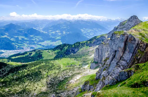 rofan mountains in austria - european alps