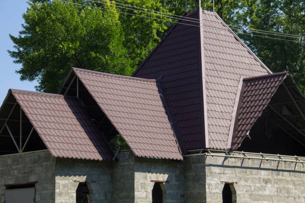 istock House under construction. Detail of overlapping roofing tiles 834756564