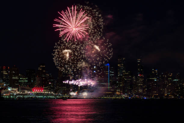 istock Fireworks with Vancouver City Centre in the background on Canada Day 2017 834757838