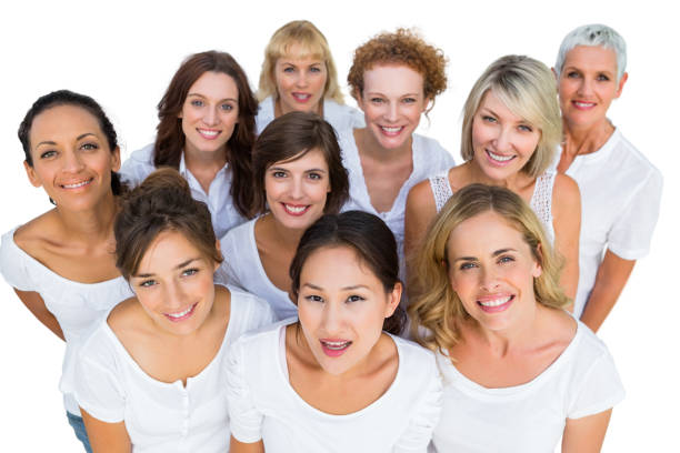 istock Cheerful female models smiling at camera 834759626