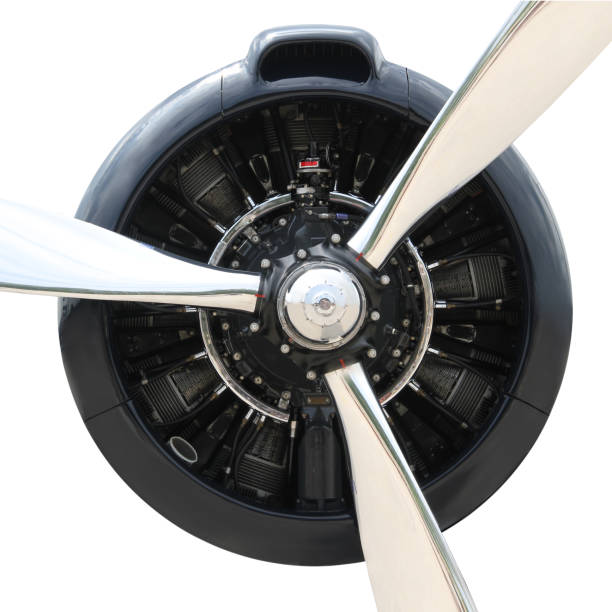 Plane Motor with Propeller Plane Motor with Propeller jet intake stock pictures, royalty-free photos & images