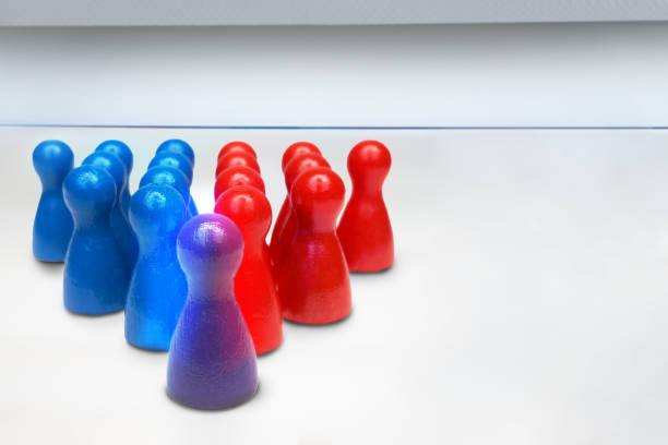 istock Merging or combining game figures. Leadership or teamwork business concept. With copyspace. 834775674