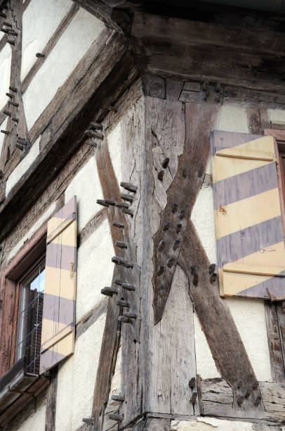 istock detail of a half-timbered house 834776054