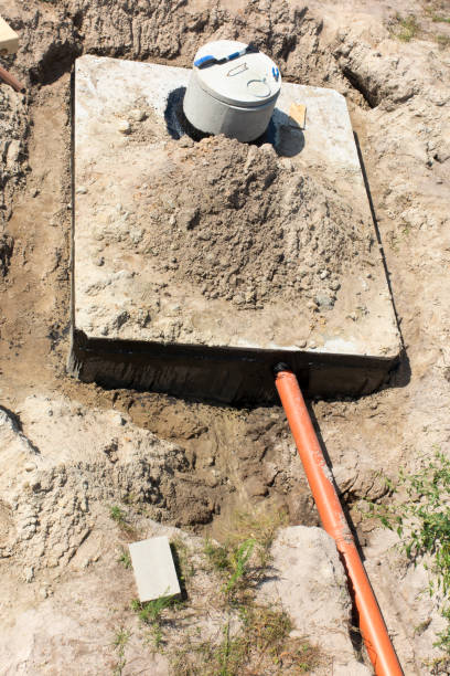 istock Concrete house cesspit or waste water tank 834779490