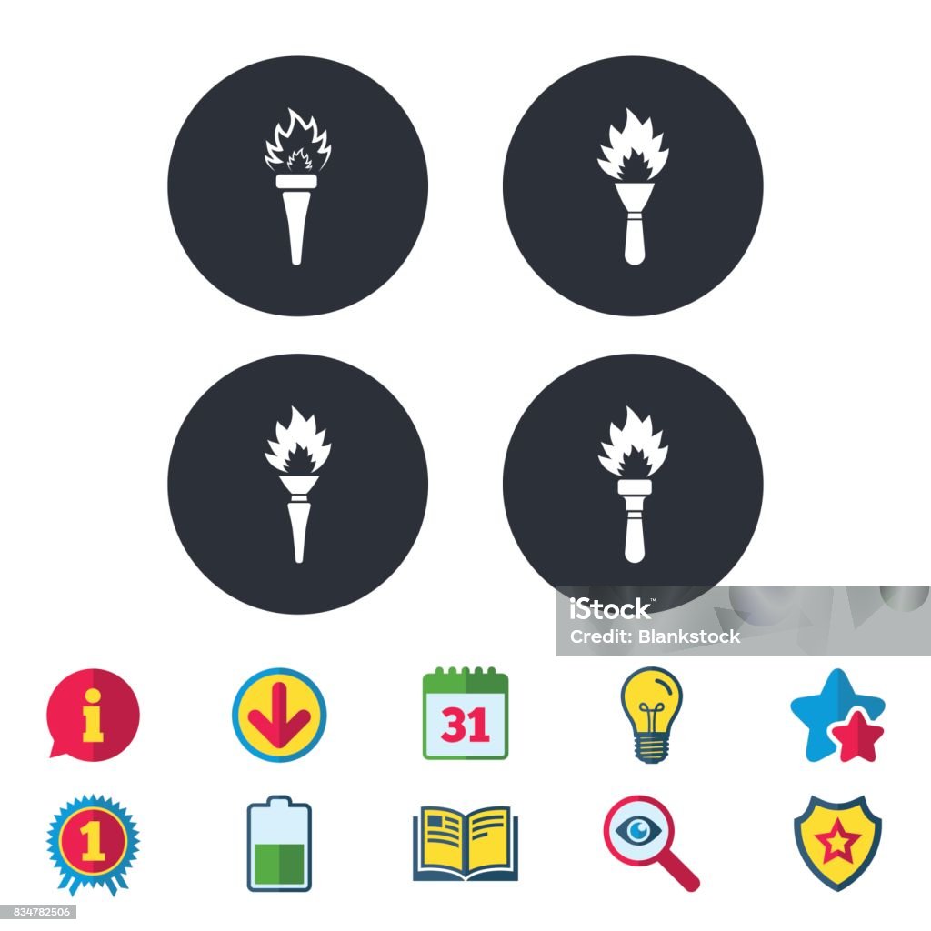 Icon Api Obor Ikon Api Obor Simbol Api Menyala Ilustrasi Stok - Unduh Gambar Sekarang ...