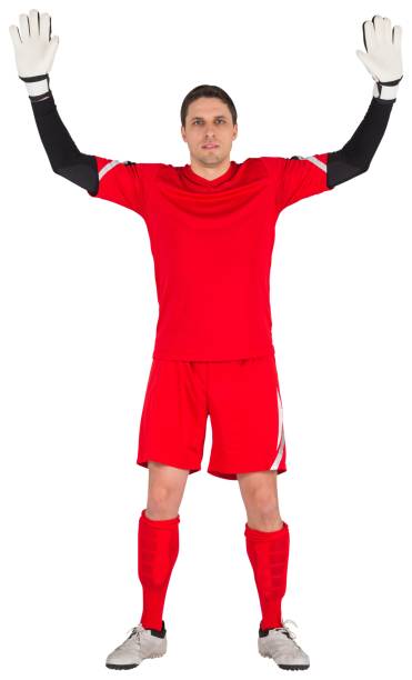 istock Fit goal keeper looking at camera 834789958