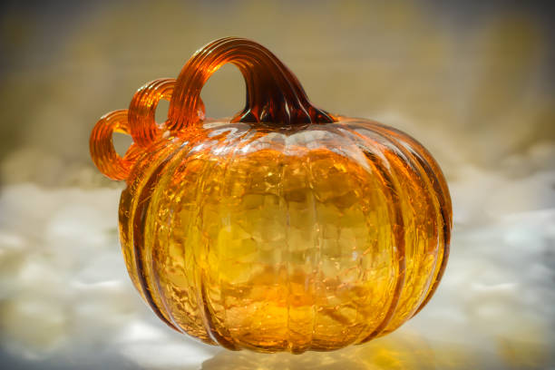 ガラスのパンプキン - glass autumn halloween food ストックフォトと画像