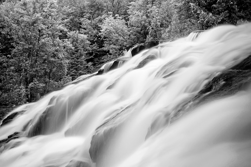 Bond Falls in Upper Peninsula, Michigan. Long exposure