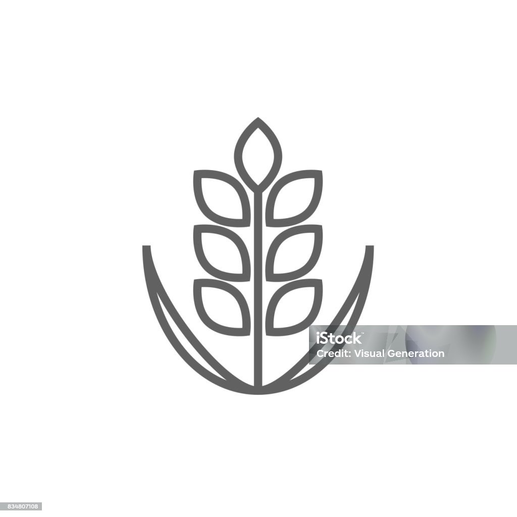 Icono de trigo - arte vectorial de Fibra libre de derechos