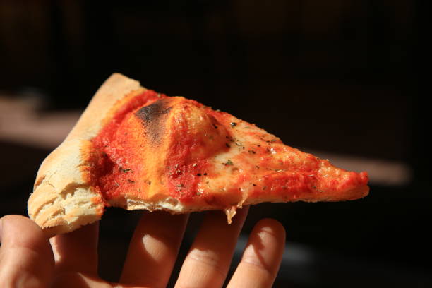 istock Slice of margherita pizza 834807352
