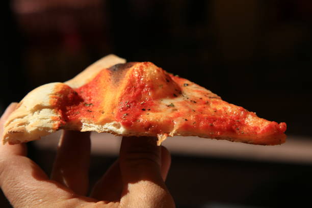 istock Slice of margherita pizza 834807366
