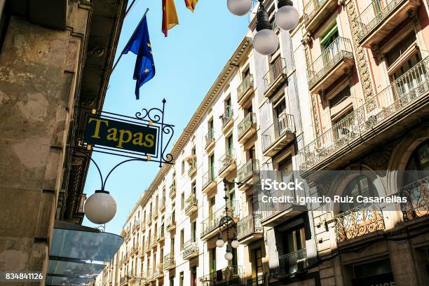 Bar Of Tapas Sited In Barcelona Stock Photo - Download Image Now - Tapas, Barcelona - Spain, Madrid