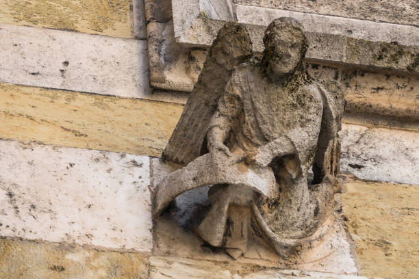돔 성 베드로 regensburg, 독일에서에서 그림 - mythology human face angel ancient 뉴스 사진 이미지