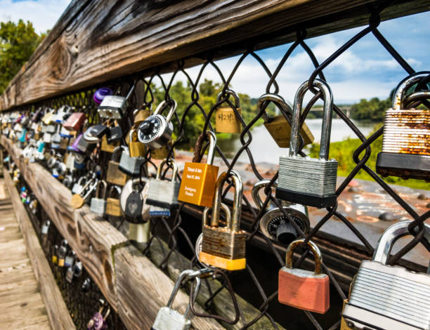 istock Locks of Love (on bridge) 834871050