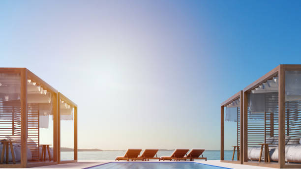 istock Beach lounge  on Sea view and summer in swimming pool 3d rendering 834872638