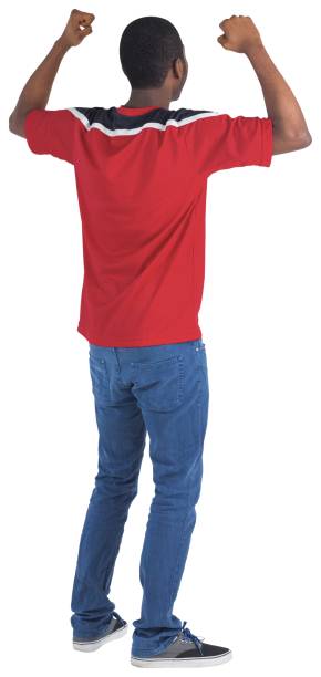 istock Excited handsome football fan cheering 834876404
