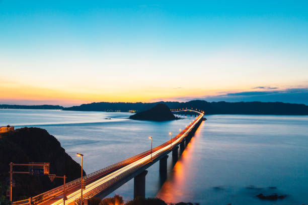橋と夕暮れ - 山口 ストックフォトと画像