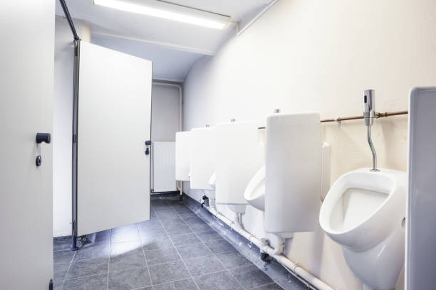 istock urinal and toilet doors 834930536