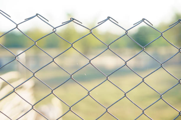 istock Wire steel fence 834948070