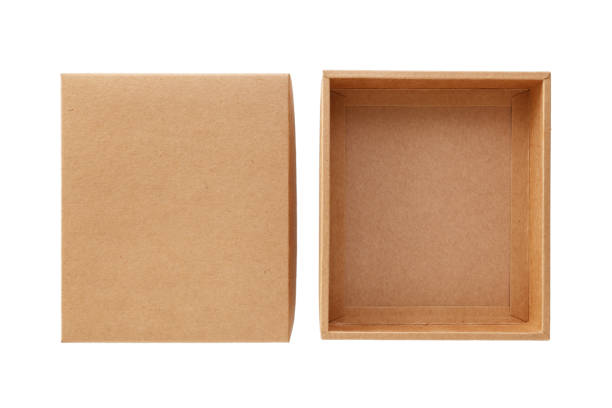 istock Craft paper box with lid 834969688