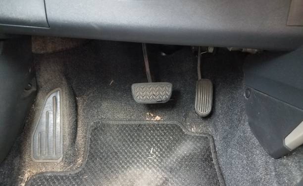 istock gas and brake pedals in a car 834996154