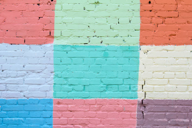 istock Texture of vintage wall of painted brick as background 835008044