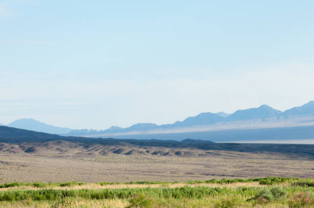 istock steppe summer. Turgai save. Lake in the desert 835024606