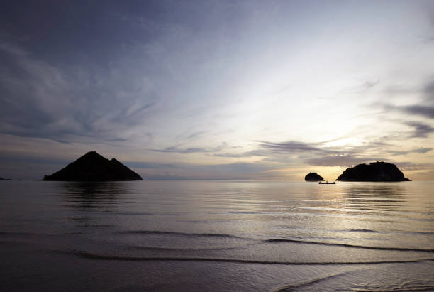 MORNING BEACH stock photo