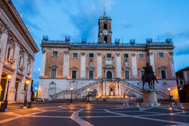 istock Rome City Hall at night 835063108