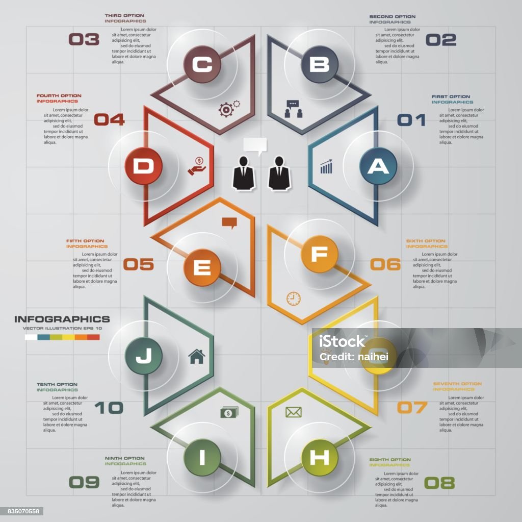 Ten Step Design Process Simpleeditable 10 Steps Process Simpleeditable Abstract Design Element ...