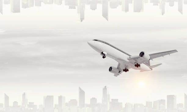 istock Airliner in sky. Mixed media . Mixed media 835076610