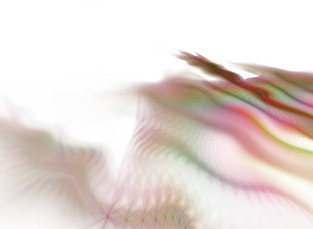 Stylized images of flowers and intersecting spiral lines. The infinity of space and time. Chaotic movement in space. Collision of stars. Interaction of cosmic objects. The invisible world.