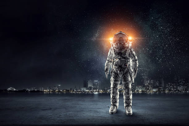 istock Adventure of spaceman. Mixed media . Mixed media 835078092