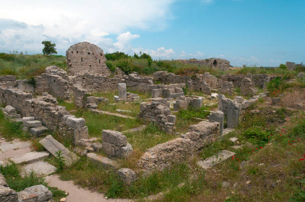 istock Ancient Side city agora. Side, Turkey 835078122