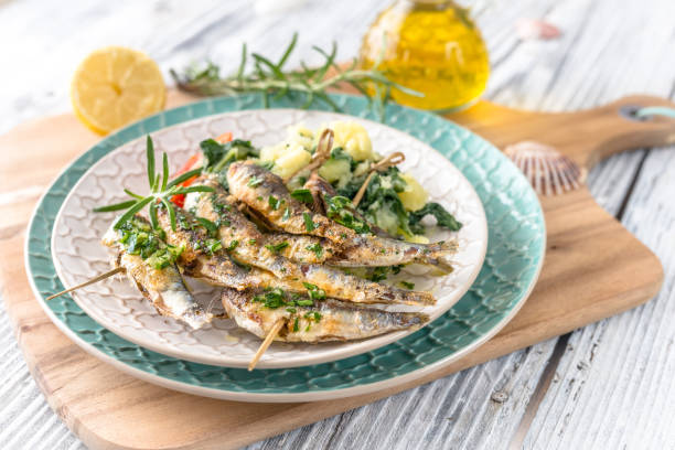 istock Healthy sardines with potato and chard 835084570