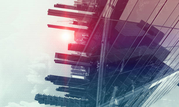 istock Business city background. Mixed media . Mixed media 835084846