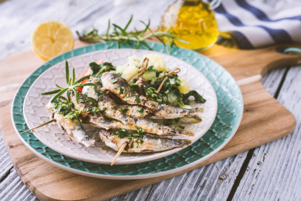 istock Healthy sardines with potato and chard 835098444