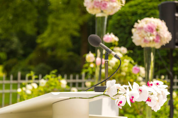 istock flowers decorate wedding ceremony 835110556