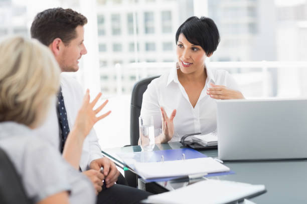 istock Business people in discussion at office 835112844