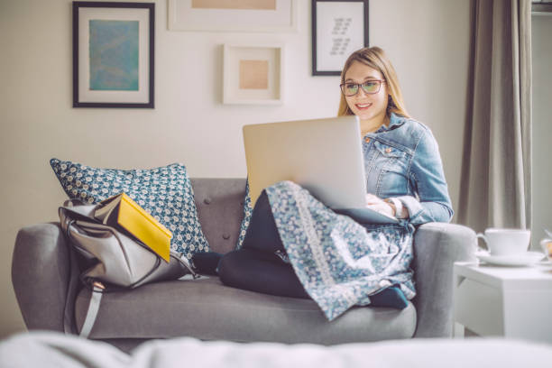 istock Young woman at home 835136344