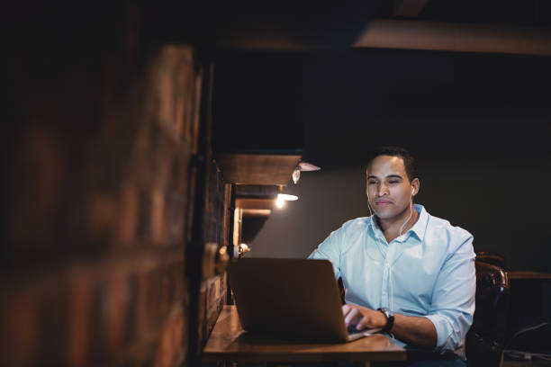 istock African businessman working overtime in the office 835136940