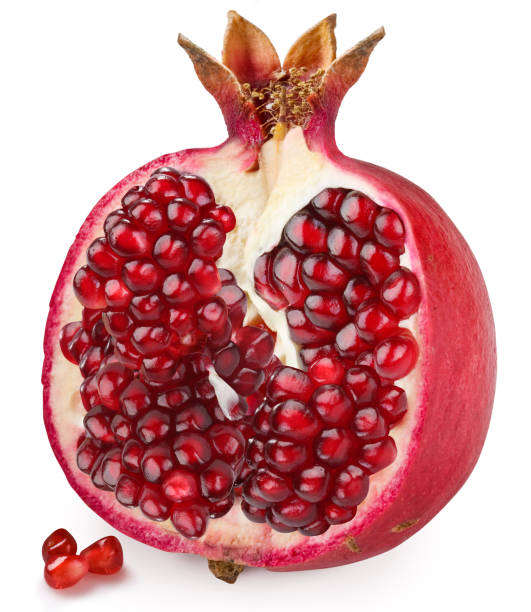 istock Half of pomegranate on a white background 835150622