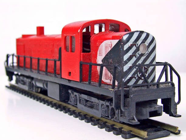 istock Rear view of Diesel locomotive model 835177238