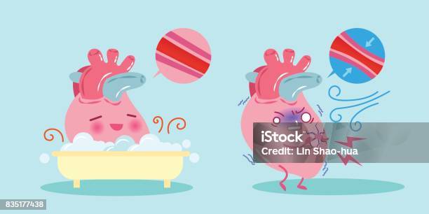 Cute Cartoon Heart Stock Illustration - Download Image Now - Anatomy, Aorta, Artery